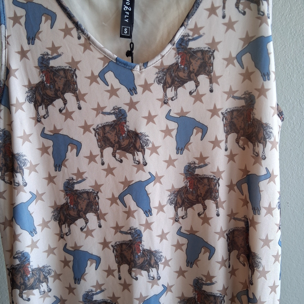 2 Fly.Co Western Mesh Midi Dress Sz.S NWT Festival - Picture 3 of 15